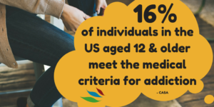 Fact - 16% OF INDIVIDUALS IN THE UNITED STATES 12 & OLDER meet medical criteria for addiction