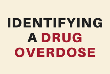 How to Identify an Opioid Overdose Infographic - Opioid epidemic - addiction - substance use disorder infographic - overdose death - prevention