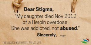 DAUGHTER DIED OF A HEROIN OVERDOSE