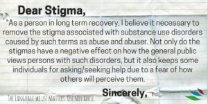 STIGMATIZED IN RECOVERY