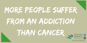 more people suffer from a substance use disorder than cancer