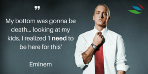 EMINEM SAYS THAT HE QUIT DRUGS FOR HIS KIDS