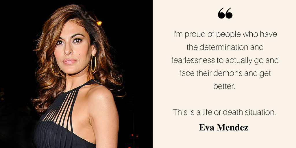 Eva MendezCelebrities Talk Recovery CelebritiesTalkRecovery