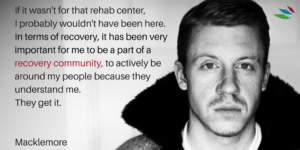 MACKLEMORE TALKS DRUG AND ALCOHOL ABUSE ADDICTION TREATMENT AND ALCOHOLICS ANONYMOUS