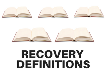 RECOVERY FROM ALCOHOL OR OTHER DRUG USE DISORDERS IS DEFINED IN A NUMBER OF DIFFERENT WAYS
