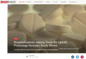 RECOVERY RESEARCH INSTITUTE DIRECTOR DR. JOHN KELLY EXPERT FOR ARTICLE ON TEEN OPIOID OVERDOSES
